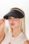 Straw Hat Sun Visor Half Moon Straw Sports Hat - Summer, Natural, Sea and Beach Style Hat - 4