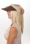 Straw Hat Sun Visor Half Moon Straw Sports Hat - Summer, Natural, Sea and Beach Style Hat - 3
