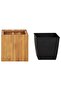 Garden Raised Bed Pot 43.5x43.5x44 cm Solid Acacia Wood - 2