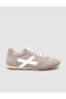 Monamae 100% Genuine Leather Beige Suede Lace-Up Women's Sneaker