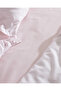 Julien King Size 100% Cotton Ruffle Bed Sheet Piece Duvet Cover Set - Powder - 6