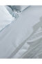 Julien King Size 100% Cotton Ruffle Bed Sheet Piece Duvet Cover Set - Light Blue - 5