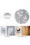 Leaf Pattern Bamboo Beaded Door Curtain 90 x 200 cm - 7