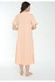 Women's 100% Cotton Short Sleeve Midi Length Nightgown / Salmon 543 - 4