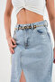 Women's Square Motif Chain Gold Belt Accessory 7100 - 6