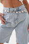 Women's Chain Square Band Mimeli Design Silver Silver Belt 7100 - 5
