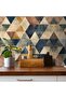 Kitchen Countertop Covering Marble Pattern Adhesive Foil Tile Covering Sticker 60cm X 100cm