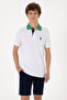 Men's Regular Fit Polo Neck White T-Shirt 50306809-Vr013