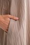4700 Women's V-Neck Front Pleated Dress Latte - 6