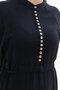 Black-Waist Tie-Up Biritli Dress - 4