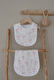Muslin Apron and Shoulder Cloth - Pureline Series - Dainty Bows