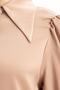 Mink-Sleeve Gathered Stylish Buttoned Shirt - 5