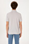 Men's Regular Fit Polo Neck Light Gray T-Shirt 50306811-Vr001 - 5