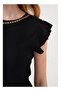 Black Blouse With Gold Chain - 2