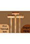 Handmade Small Wooden Mallet Olive Walnut Nut Crusher 3Pcs