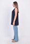 Indigo-Basic Zero Sleeve Undershirt Tunic - 3