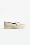 Women's Genuine Leather Ballerinas Beige - 2