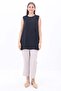 Black-Basic Zero Sleeve Undershirt Tunic - 2