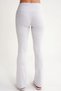 2016 Women's High Waist Leggings with Spanish Leg Knitted Leggings Gray - 7
