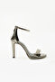 Clover Women's Single Strap Classic Heeled Shoes Silver Patent Leather