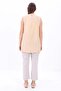 Beige-Basic Zero Sleeve Undershirt Tunic - 4