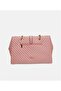 Shoulder Leather Tote Bag For Women With Metal Chain Strap Pink, Black, One Size - 2