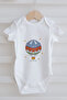 3-Piece Baby Body - Blue Royal Series - Letter E - 3