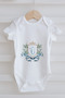 3-Piece Baby Body - Blue Royal Series - Letter U - 2