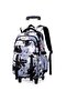 Children's Rolling Trolley Backpack in Black