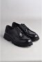 Seç 20277 Genuine Leather Special Design Men's Shoes Black Opening