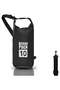 10L Black Single-Strap Waterproof Outdoor Sport PVC Bag