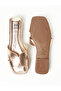 Ladies Flat Sandals Gold Pink | Made In Brazil - 5