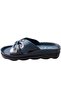 1700 103 Black Comfort Casual Anatomic Daily Slippers - 4