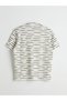 Lcw Vision Ecru Polo Collar Striped Men's T-Shirt S5O188Z8Nvy25 - 6