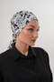 Patterned Buckle Bonnet Hijab Bonnet Daily Use Bonnet Shawl Scarf - 6