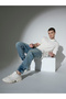 Mid Rise Faded Jogger jeans