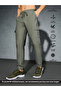Solid Regular Fit Cargo Joggers with Drawstring - 6