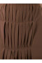 Solid Front Pleated Detail Maxi Skirts - 3