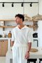 Polo Neck Knitwear T-Shirt Ecru - 2