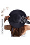 Stylish and Functional Straw Beach and Casual Hat with Wide Brim Sun Visor - 3