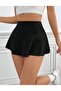 High Waist Super Mini Lycra Flared Skirt - 4
