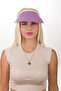 Straw Hat Sun Visor Half Moon Straw Sports Hat - Summer, Natural, Sea and Beach Style Hat - 2