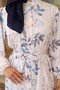 Patterned Hijab Dress Blue 562 - 3