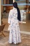 Patterned Hijab Dress Blue 562 - 5
