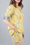 Voal Shorts Set Yellow Flower - 4