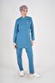 Petrol Blue Sakura Model Hijab Doctor Nurse Scrubs Uniform Set