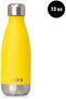 Insulated Water Bottle, Slim Stainless Steel Cola Shape Thermos - Lemon Yellow, 12 Oz - 3