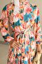 Patterned Hijab Dress Orange 564 - 3