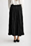 9083 - Comfortable Stylish Women's Satin Skirt with Elastic Waist and Broken Pleats - 3