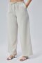 Linen Viscose Loose Fit Women's Trousers - 5
